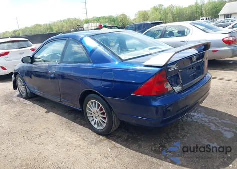 2002 Honda Civic Ex из США, поврежденный, VIN 1HGEM22912L102282